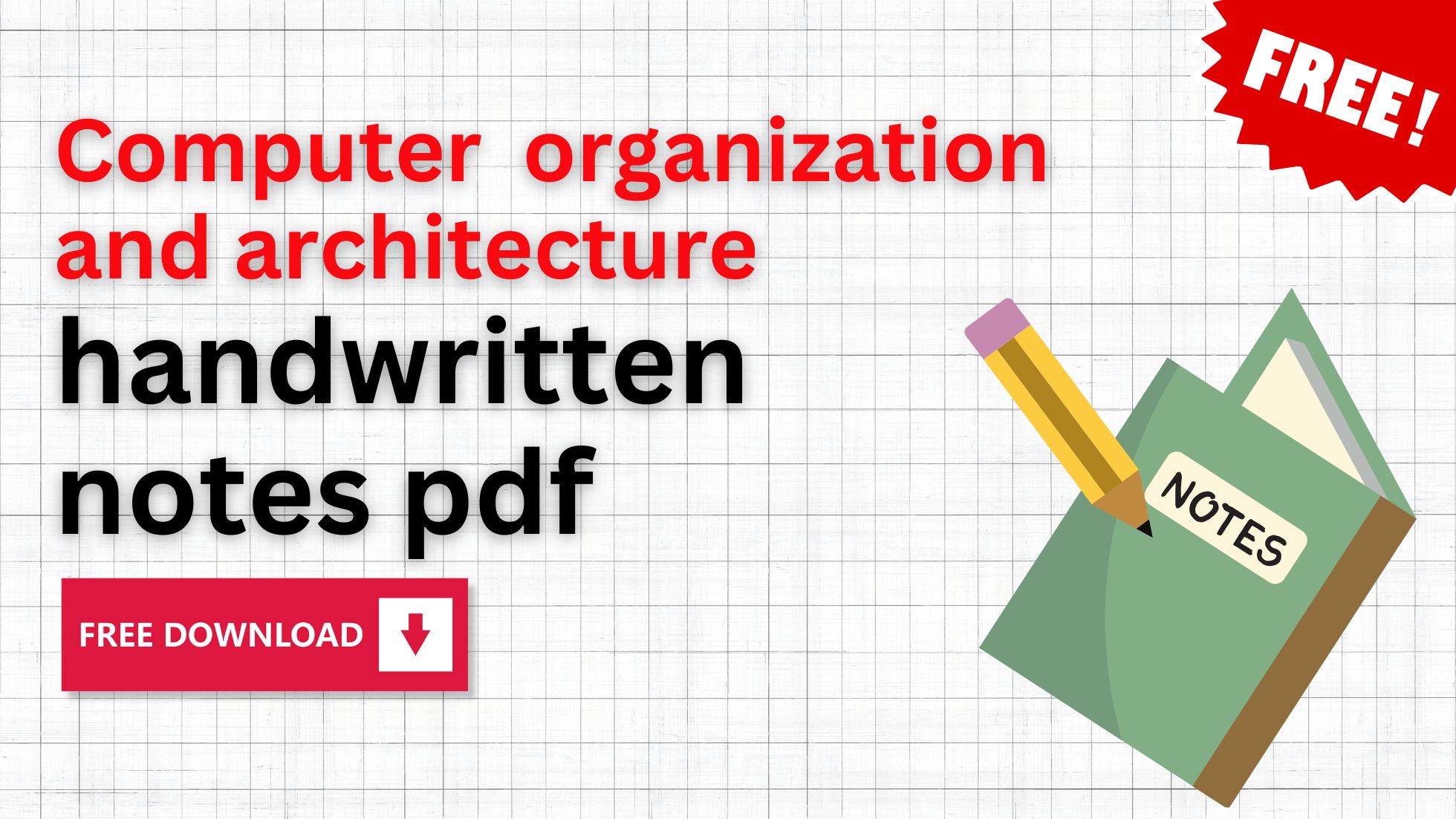 Computer organization and architecture handwritten notes pdf free download