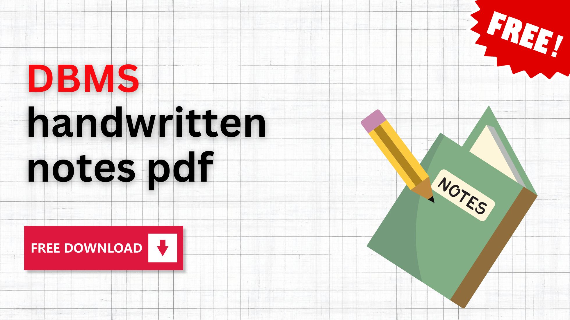 DBMS handwritten notes PDF free download