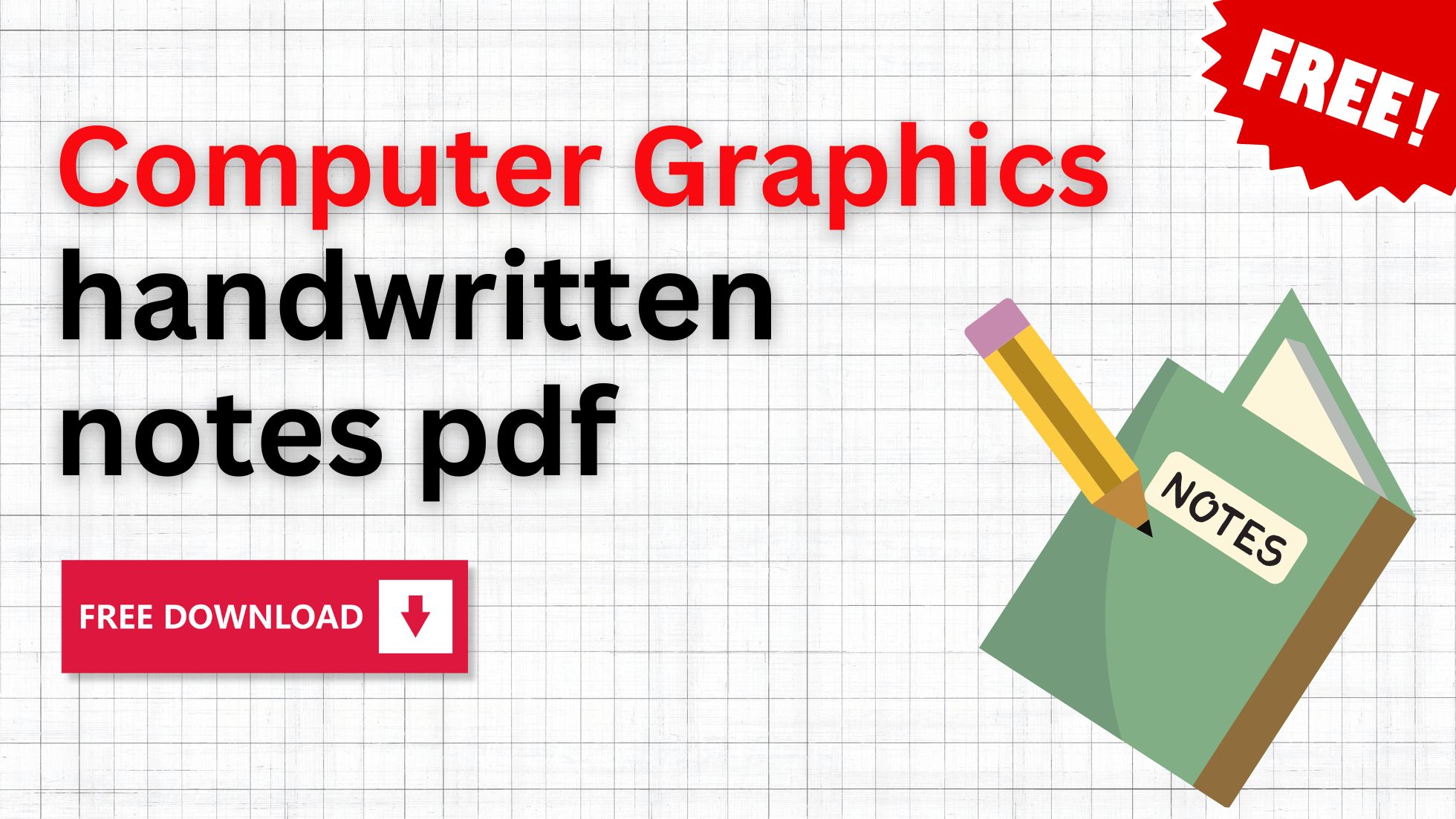 Computer Graphics Book PDF for BCA